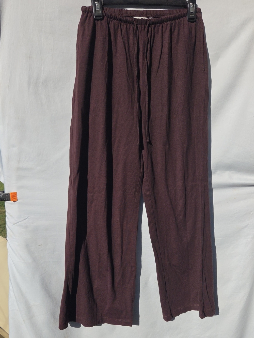 H&M Woman's Drawstring Relaxed Joggers - Deep Purple.   Sz S